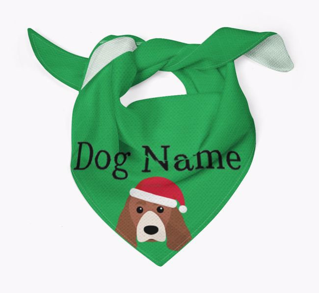 Peeking Christmas Icon: Personalised {breedFullName} Bandana